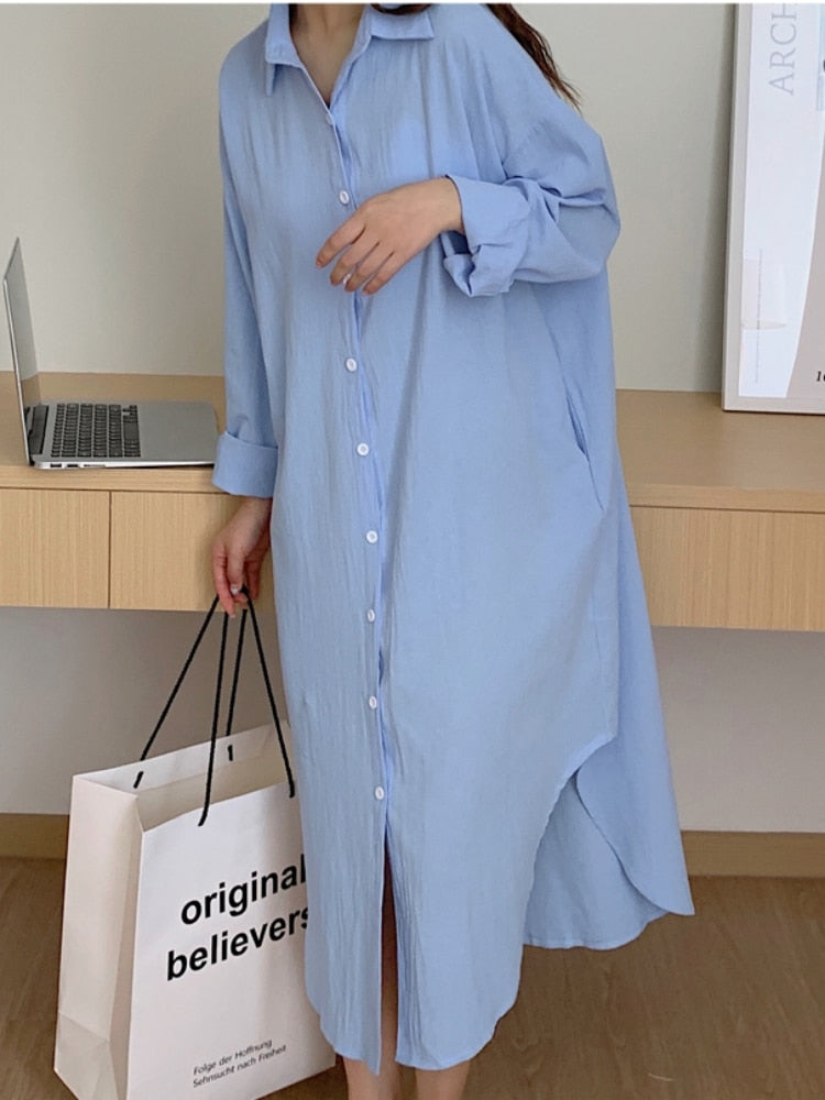 Vestido Camisa Cosday Oversized Sabrina