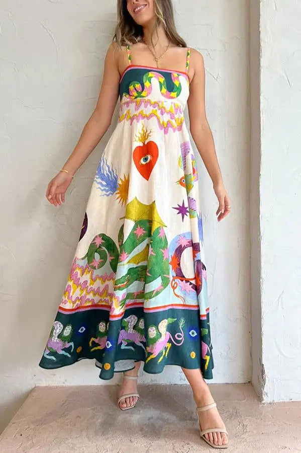 Vestido Summer Print Cosday - Verão 2024