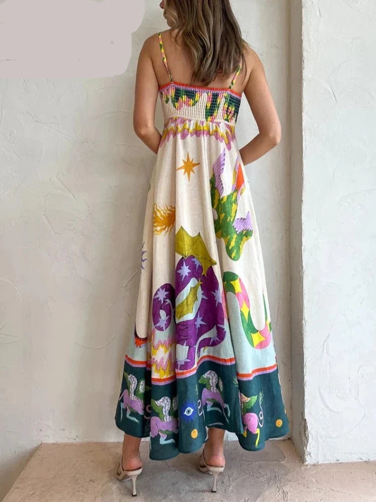 Vestido Summer Print Cosday - Verão 2024